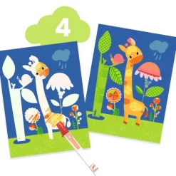 6 activités créatives "La souris et ses amis" 9295<Djeco Fashion