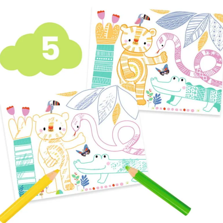 6 activités créatives "La souris et ses amis" 9295<Djeco Fashion