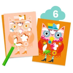 6 activités créatives "Le chat et ses amis" 9292<Djeco Cheap