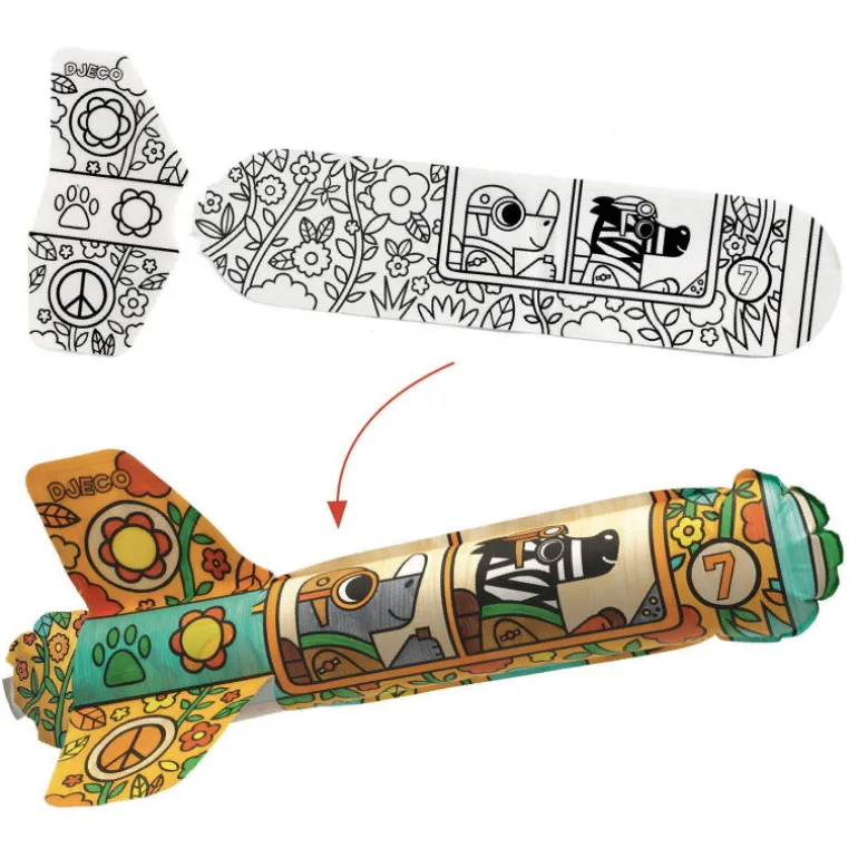 3 avions à colorier "Dans le ciel" DIY 7948<Djeco Outlet