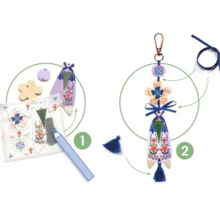 3 bijoux de sac à créer "Papillons Butterflies" 7981<Djeco Best