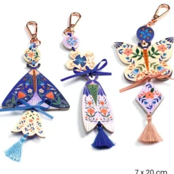 3 bijoux de sac à créer "Papillons Butterflies" 7981<Djeco Best