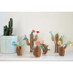 6 cactus à créer, kit créatif pour enfant Pirouette Cacahouète<PIROUETTE CACAHOUETE Cheap