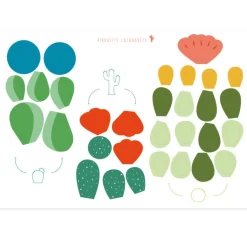 6 cactus à créer, kit créatif pour enfant Pirouette Cacahouète<PIROUETTE CACAHOUETE Cheap