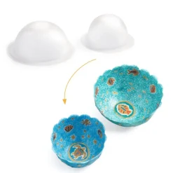 2 coupelles bleues en papier à créer "Dans la mer" 7983<Djeco Cheap