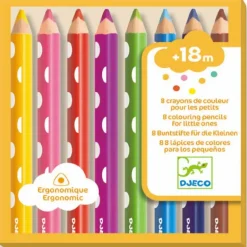 8 crayons de couleur pour les petits 9004<Djeco New