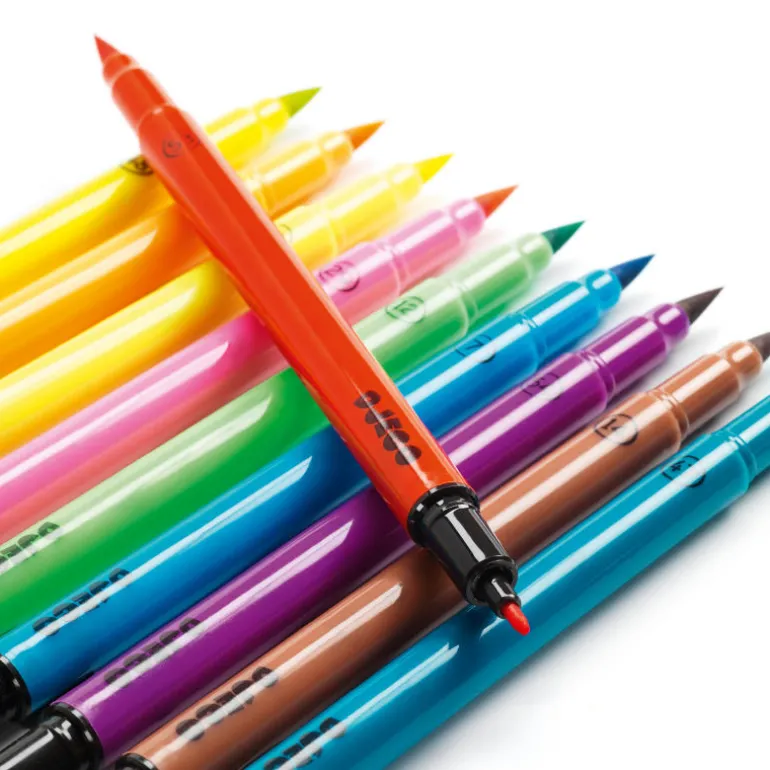 10 feutres pinceaux couleurs pop 8799<Djeco Shop