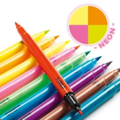 10 feutres pinceaux couleurs pop 8799<Djeco Shop