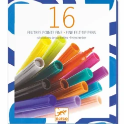 16 feutres pointe fine 8796<Djeco Cheap