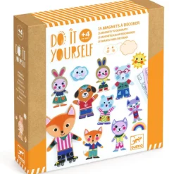 10 magnets d'animaux à décorer "Funky family" DIY 7919<Djeco Store