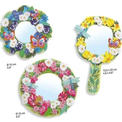 3 miroirs à décorer "Douceur florale" DIY 7908<Djeco Store