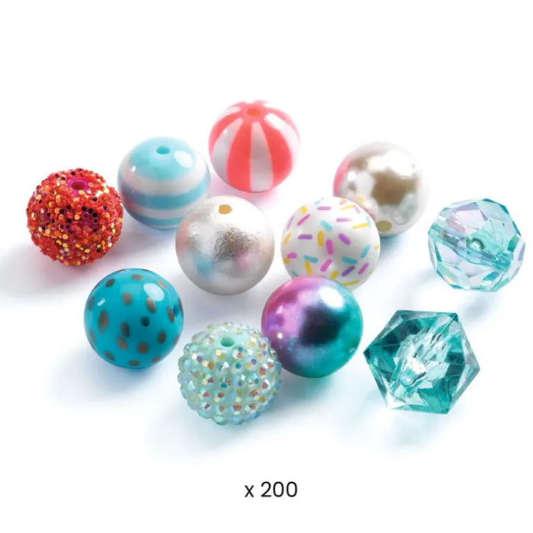 200 Perles Bulles "Argent" 0025<Djeco Online