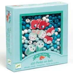 450 Perles en bois "Petits animaux" 9807<Djeco Online