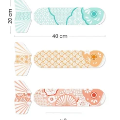 3 poissons volants à colorier "Koinobori" 7943<Djeco Cheap