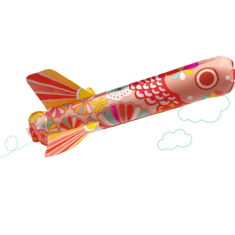 3 poissons volants à colorier "Koinobori" 7943<Djeco Cheap