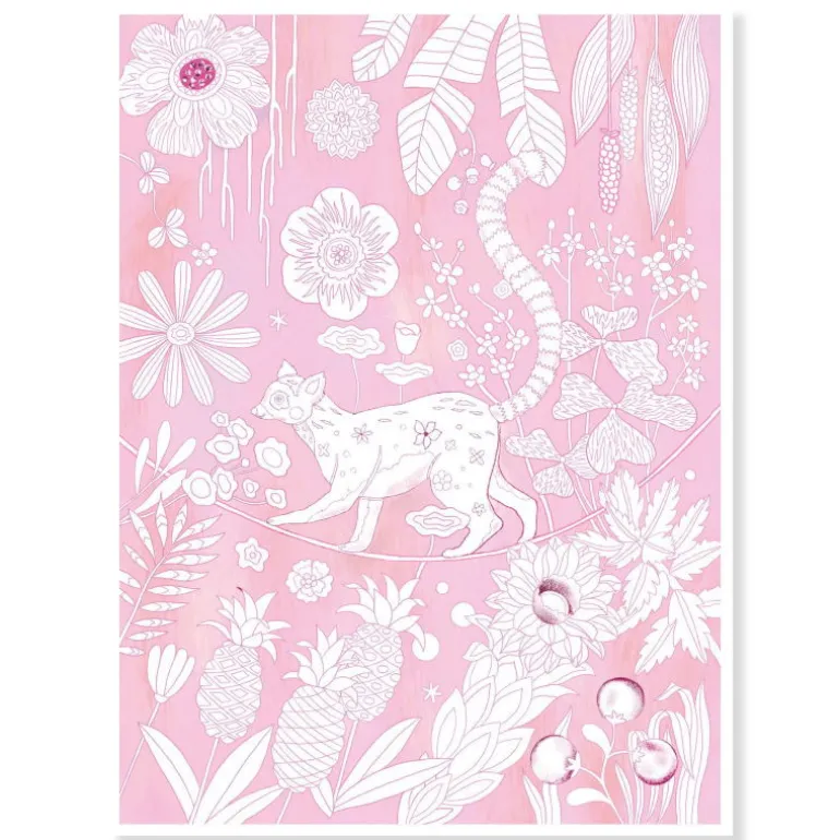 3 posters à colorier "Sauvage" Colouring Gallery 8690<Djeco Fashion