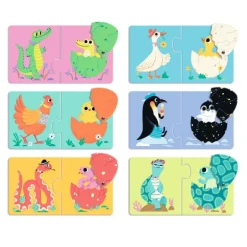6 puzzles duo articulo "les oeufs rigolos" 8193<Djeco Shop