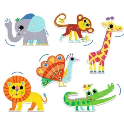 6 puzzles duo "Articulo animaux" 8262<Djeco Best