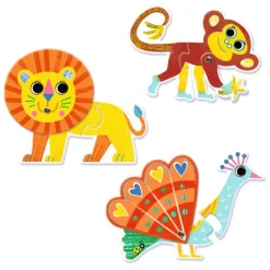 6 puzzles duo "Articulo animaux" 8262<Djeco Best