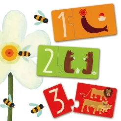 10 puzzles duo "Chiffres" 8151<Djeco Cheap