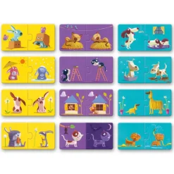 12 puzzles duo "Contraires" 8162<Djeco Clearance