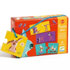 12 puzzles duo "Contraires" 8162<Djeco Clearance