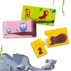 12 puzzles duo "Maman animal et son bébé" 8157<Djeco Online