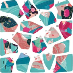 3 puzzles en stickers "Princesses"<POPPIK Best Sale