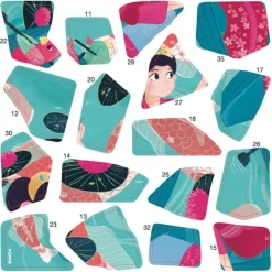 3 puzzles en stickers "Princesses"<POPPIK Best Sale