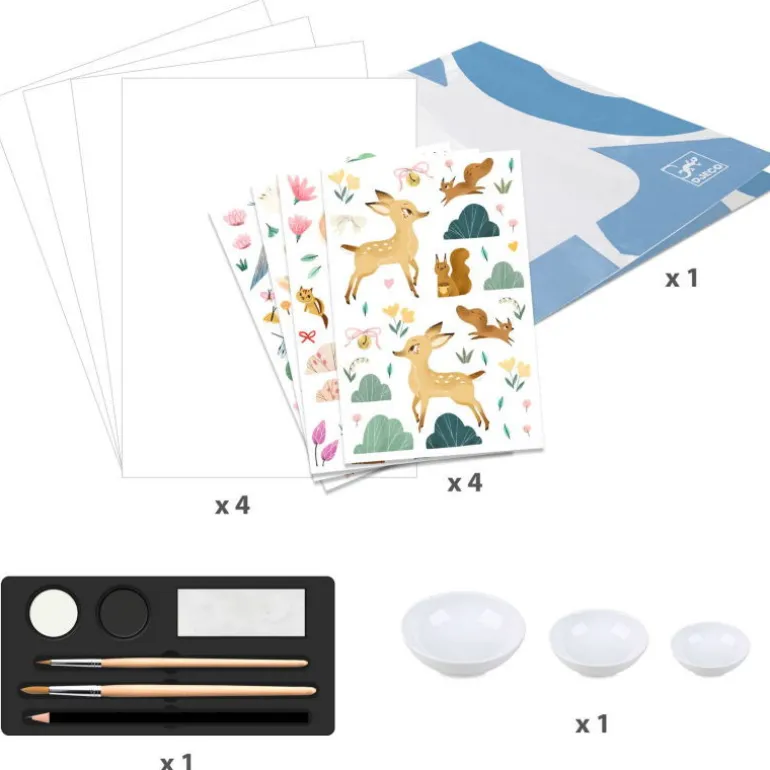 Atelier de peinture en noir et blanc "Dernières neiges" 9349<Djeco Cheap