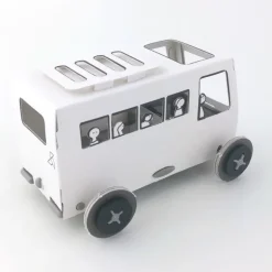 Autogami Bus blanc à colorier, voiture solaire<LITOGAMI Cheap