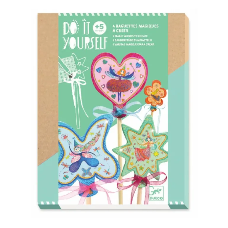 Baguettes magiques à créer "Petites fées" DIY 7950<Djeco Clearance