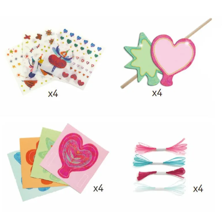 Baguettes magiques à créer "Petites fées" DIY 7950<Djeco Clearance