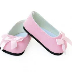 Ballerines roses avec noeud pour poupées de 39 à 48 cm<Petitcollin Cheap
