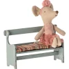 Banc en bois avec coussin pour souris<Maileg Flash Sale