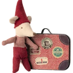 Bébé souris de Noël dans sa valise -<Maileg Cheap