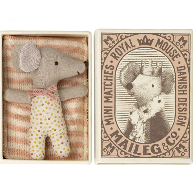 Bébé souris fille dans sa boîte<Maileg Cheap