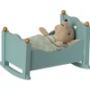 Berceau bleu en bois pour souris<Maileg Store