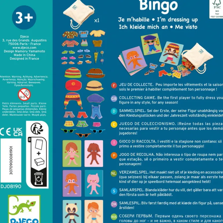 Bingo "Je m'habille" jeu éducatif 8190<Djeco Best Sale