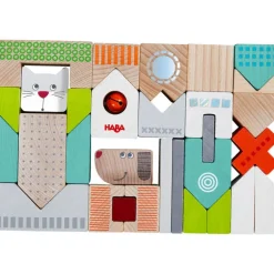 Blocs de construction en bois "Chien et chat" 306086<HABA New
