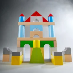 Blocs de construction multicolores en bois 305162-grande boîte<HABA Fashion