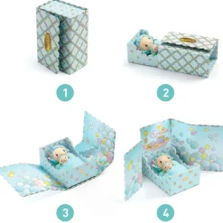 Blue Tinyroom, chambre pour figurine tinyly de 6964<Djeco Outlet