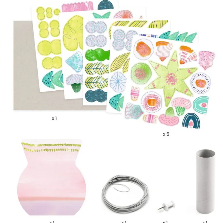 Bouquet de fleurs en papier à créer "Délicat" DIY 7959<Djeco Clearance