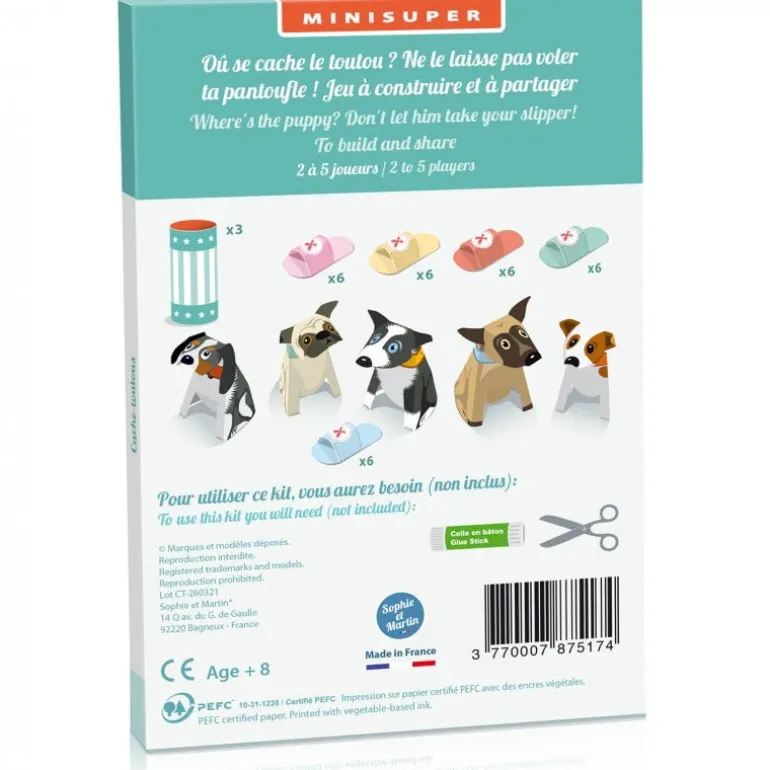 Cache-toutous, kit minisuper ''<Sophie et Martin Flash Sale