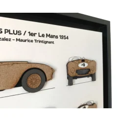 Cadre Ferrari 375 Plus LM54_ décoration vintage auto<Vitrine du Monde Collection Shop