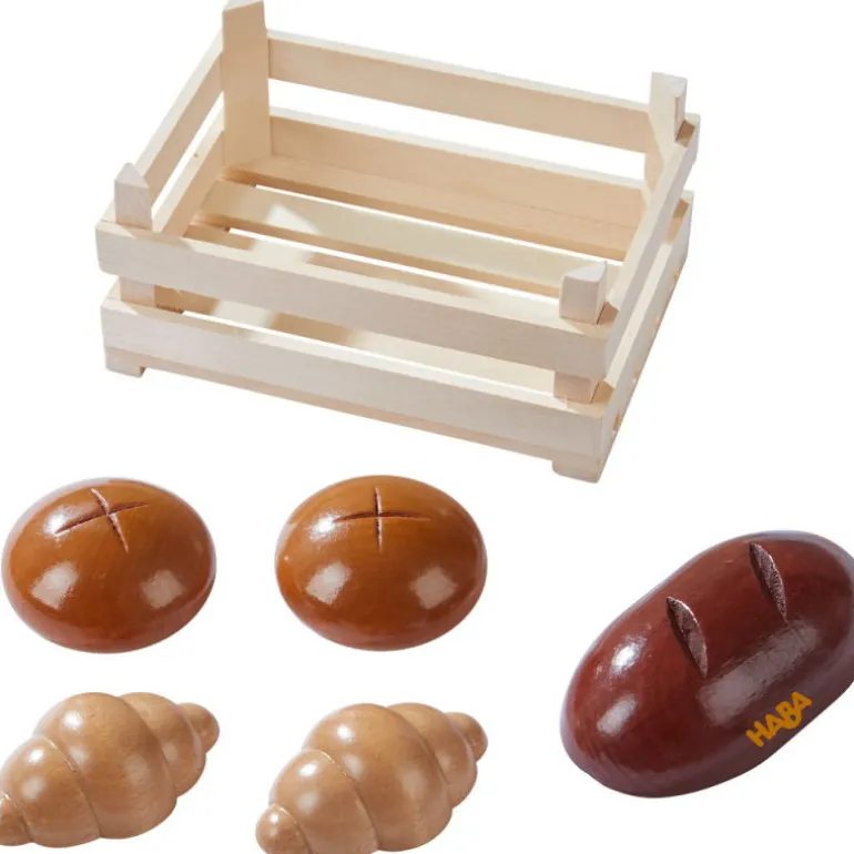 Cagette avec viennoiseries, jouet dînette en bois 306457<HABA Best Sale