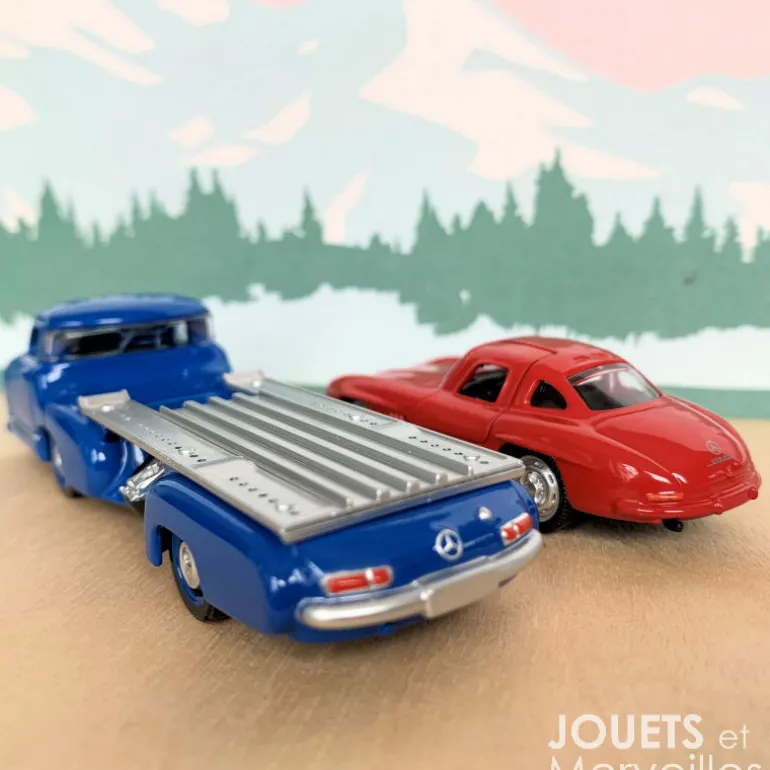 Camion Mercedes transporteur + Mercedes 'Papillon' 1955<NOREV Hot
