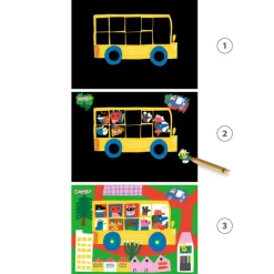 Cartes à gratter des tout-petits 'Véhicules à découvrir' 0040<Djeco Best Sale