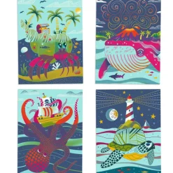 Cartes à gratter duo color "Dessus-dessous" 9714<Djeco Cheap