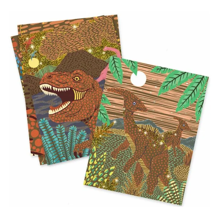 Cartes à gratter 'Le règne des dinosaures' 9726<Djeco Best Sale